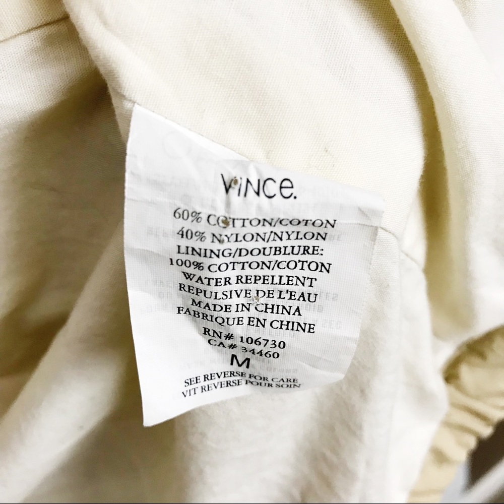 Vince lightweight khaki 3/4 sleeve jacket - Picture 5 of 5